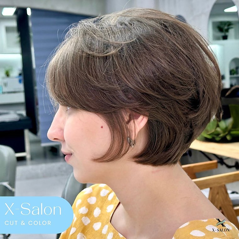 Short bob cut by X-Salon